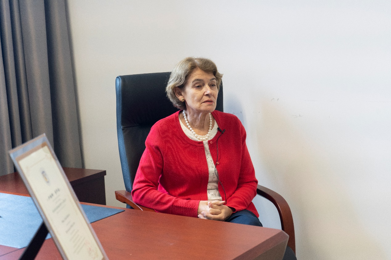 聯(lián)合國教科文組織前總干事伊琳娜·博科娃接受人民網(wǎng)采訪。人民網(wǎng) 常沙攝