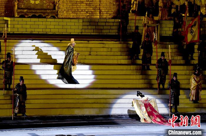 3月17日，西藏拉薩，《文成公主》大型史詩劇演出現(xiàn)場?！±盍?攝