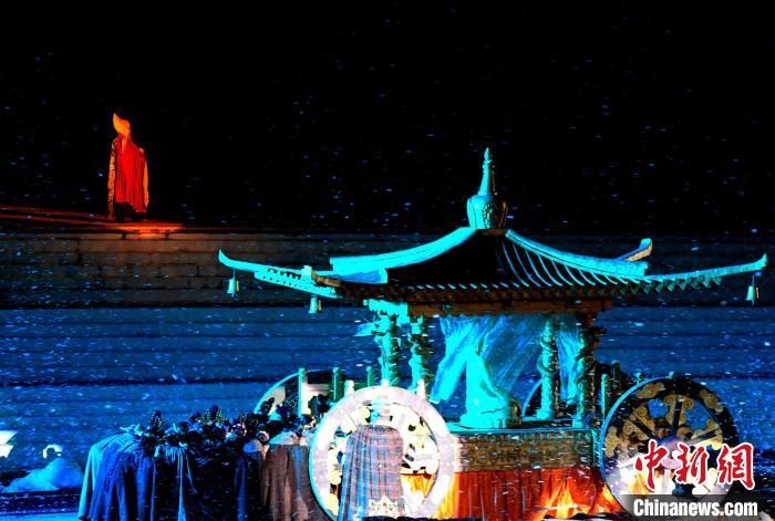 3月17日，西藏拉薩，《文成公主》大型史詩劇演出現(xiàn)場。　李林 攝